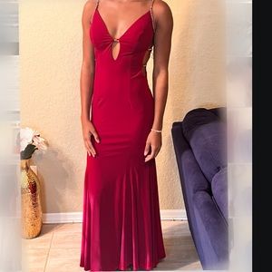 Gorgeous deep red Jovani dress!
